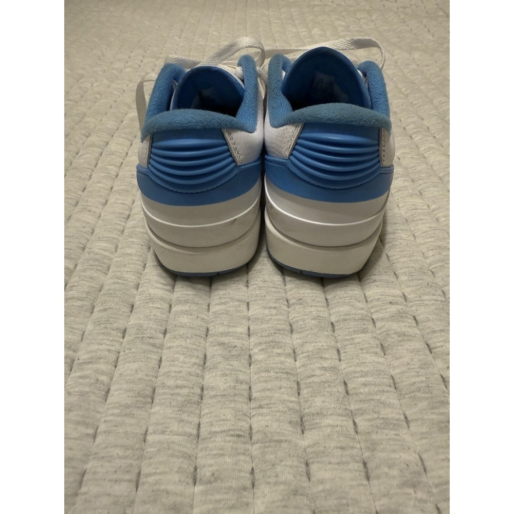 Nike Air Jordan 2 Retro Low Shoes Boys 5.5Y UNC White Lifestyle Sneakers - Picture 5 of 7